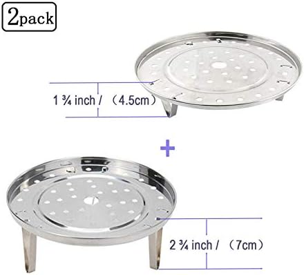 Turbokey Pressão Rack de Rack de Rack de Rack de Vapor Casquete Dia 7,67 POLEGADO COM 3 PERGAS DE ALTULAÇÃO CURTAS E 3 ALTA PARA JARSOS PEQUENOS- FITOS DE POT 5,6,8