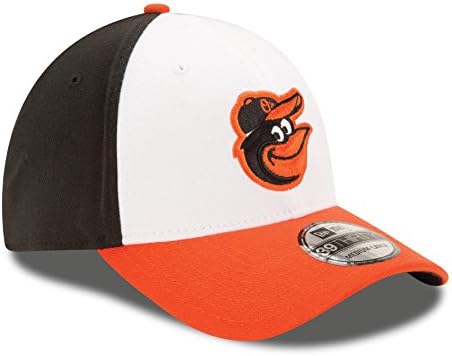 New Era Baltimore Orioles Team Classic 39º branco/laranja Flex Fit Hat/Cap Medium/Large