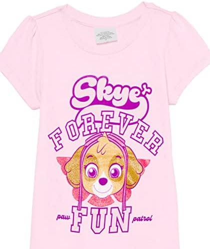 Nickelodeon Paw Patrol Girls T-Shirt-Skye, Marshall
