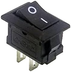 Interruptor do balancim 5 / 10pcs lote de botão preto mini interruptor 6a 250V kcd1 2pin