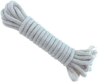 Corda de varal de algodão, corda de lavanderia de 2m corda de seca para camping externo/interno e uso em casa corda