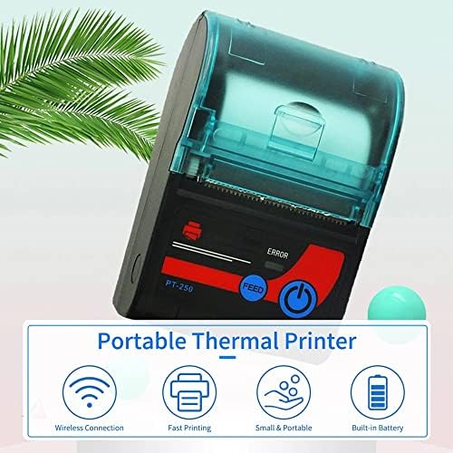 Impressora de recibo térmica TREXD 58mm Impressora portátil BT Connection Use com o aplicativo compatível com o Windows Android iOS