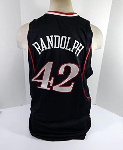 2007-08 Philadelphia 76ers Shavlik Randolph 42 Jogo emitido Black Jersey 52 859 - jogo da NBA usado
