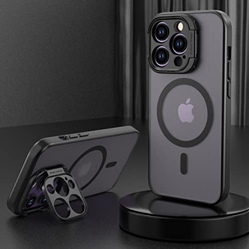 Coldale iPhone 14 Pro Max Case MagSafe com o suporte de lente invisível, [compatível com Magsafe], Caixa de telefone de proteção