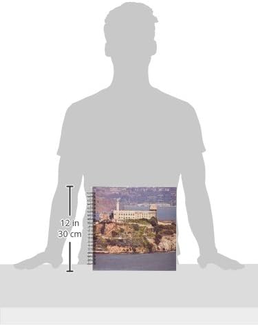 3drose db_21692_2 Livro de memória da ilha de Alcatraz, 12 por 12 polegadas