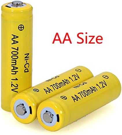 12 pacotes 1.2V AA 700mAh Ni-CD Baterias recarregáveis ​​para luzes solares, iluminação da paisagem do gramado （Tamanho AA）