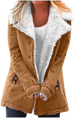 Jaquetas de flanela de Trebin para Moda Casual Mulher feminina Capéu de cor sólida e lã de colarinho de colarinho de lã