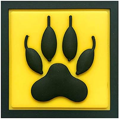 Morton Home Moral Tactical Hook Patches PVC K9 PAW