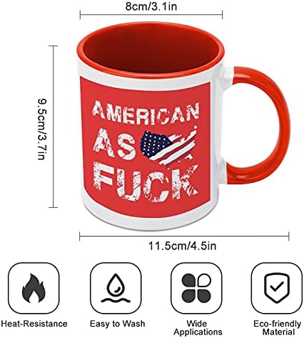 America Map Flag Creamic Caneca de café com cor dentro e manusear xícara de chá para homens homens de estilo rosa