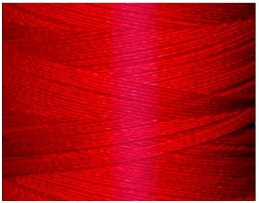 1 Cone de Threadeligh Polysters Borderyer Thread - Christmas Red P533-1100 jardas - 40wt