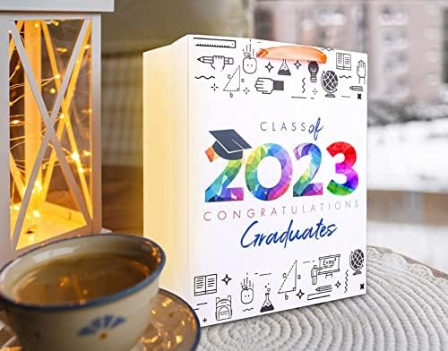 Sacos de presente de formatura Facraft 2023,13 Bolsa de presente grande com papel de lenço de papel, aula de 2022 festas de formatura Sacos de favor para a faculdade graduados juniores graduados no jardim de enfermagem