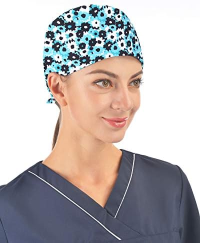 Kousenpu Chapéu ajustável Tampa da cabeça da cabeça com banda de suor, tecido de poliéster premium - Anti -Rleghe - Mulheres e Homens