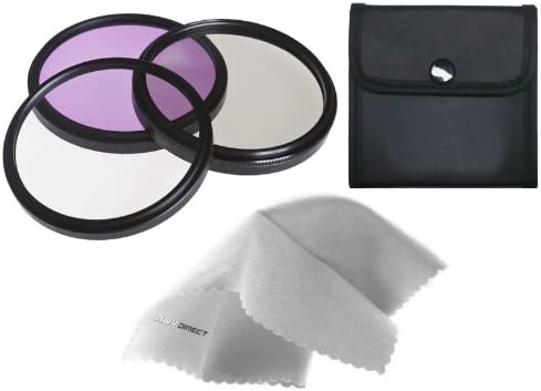 Digital NC Digital NC de alto grau Kit de filtro de lentes de 3 peças de várias peças + NWV Pano de limpeza de microfibra direta.