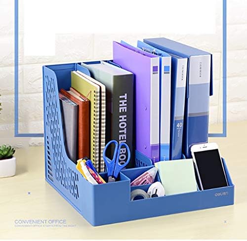 3 Peça Caixa de arquivo Livro de estudantes Cesta de mesa simples Pasta de armazenamento de caixa de armazenamento