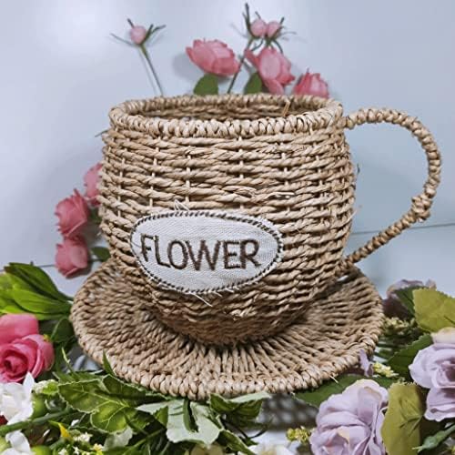 Yithi Watercressable Casquete Caso de chá de cesto de flor sala de estar criativo vintage acessórios domésticos rústicos
