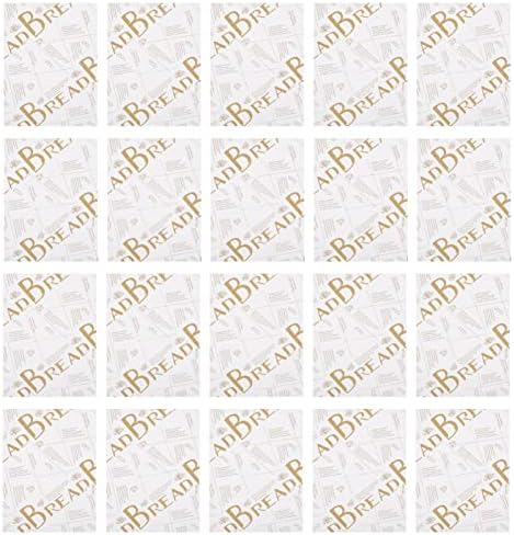 Zerodeko 100 lençóis Papéis de embalagem vintage Decoração de comida de papel à prova de óleo