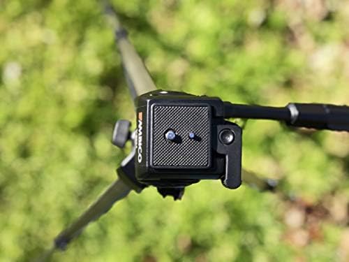 Davoice 41mm Tripé Liberação rápida Câmera de câmeras de montagem Substituição para Ambico V-0552 V-0554, Sunpak 7500