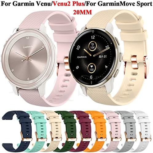 Tiras de relógio inteligente GXFCUK para Garmin Venu/Venu2 Plus Vivoactive 3 Silicone Watch Bands Garminmove Sport