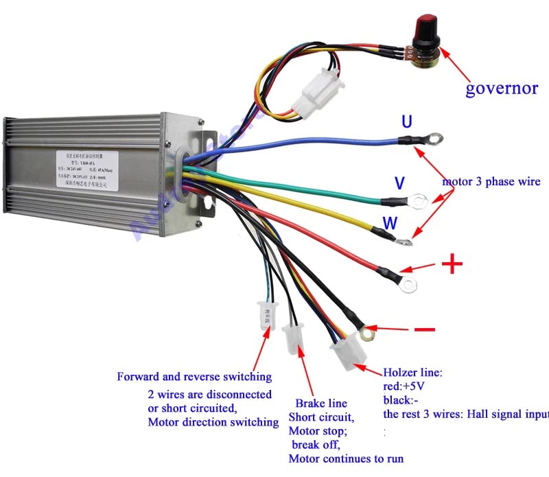 Davitu DC Motor - 11900rpm 1A DC24V 36V 48V 60V Rotor interno de alta intensidade de alta intensidade Motor sem escova para