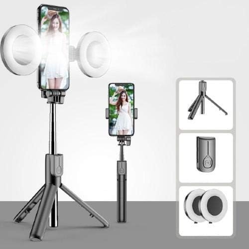 Suporte de ondas de caixa e montagem compatível com zte axon 30 pro - anel de luz de anel selfiepod, bastão de selfie braço extensível