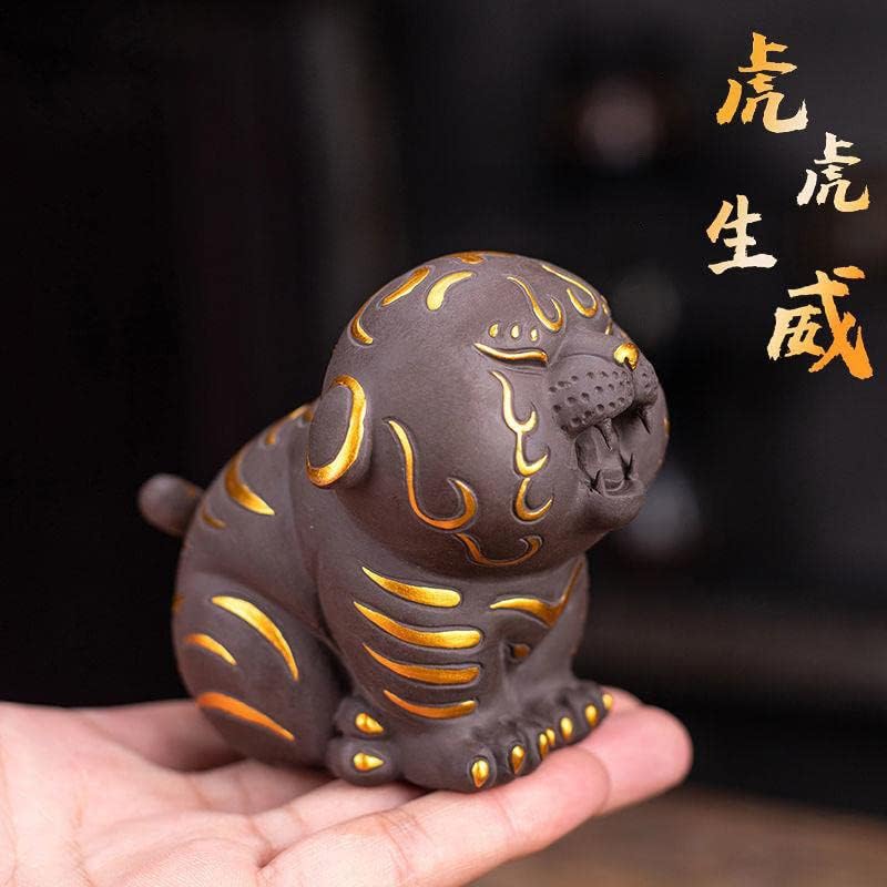 Chineses Pury Clay Tea Tiger Tiger fofo Acessórios de chá engraçados