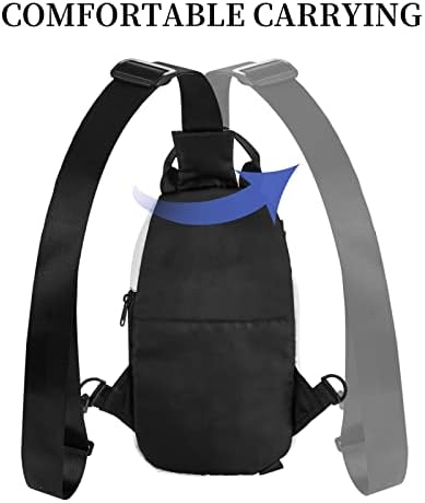 Ognot Dragonfly Printed Sling Crossbody Backpack Bag Sling Bag para homens Mulheres, para viagens ao ar livre