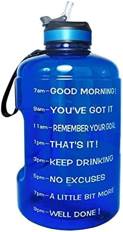 Tangf com cronograma, 1 galão de garrafa de água, canudo para incentivar a bebida, fitness de grande capacidade, garrafa
