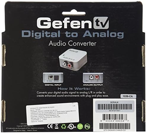 Gefen Digital Audio to Analog Audio Adapter/Conversor