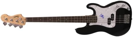Nate Mendel assinou autógrafo preto em tamanho grande Fender Bass Guitar com James Spence JSA Authentication - Foo Fighters