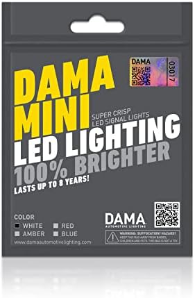 DAMA MINI 194 T10 10SMD Lâmpadas LED Pacote branco de 2