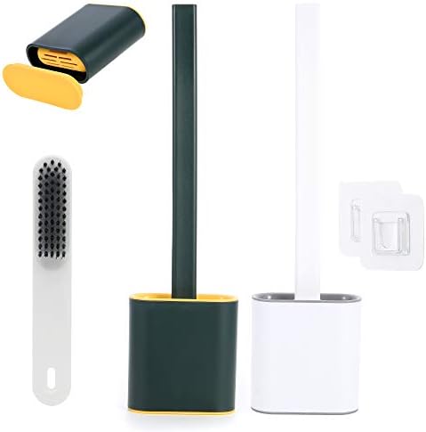 Brush e conjunto de higienes e suporte, pincel de tigela de 2 pacote e pincel de 1pack para limpeza de banheiro ，