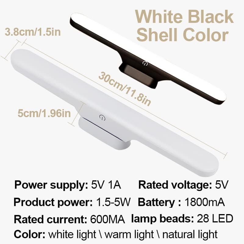 Lâmpada de mesa ZSEDP Usb Lâmpada LED Bedroom Lâmpada noturna Recarregável Estudo de escritório Leitura Lâmpada de cabeceira de cabeceira