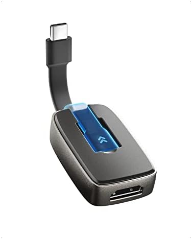 CABO MATERES PORTÁTIAS DE 8K USB C A HDMI 2.1 Suporte ao adaptador 4K 120Hz e 8K 60Hz HDR, HDCP 2.3, HDMI para USB C Adaptador,
