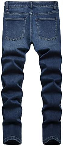calça jeans magra de jeans de jeans magro de Voeeron Men