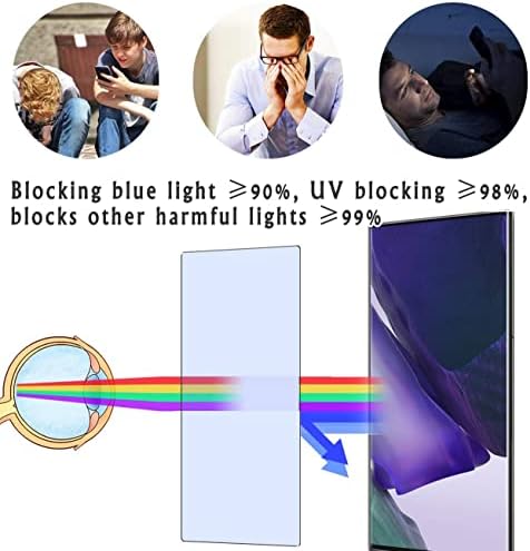 VAXSON 2-PACK Anti-Blue Light Screen Protetor, compatível com o Samsung Galaxy Tab A 8.0 2019 SM-T290 / SM-T295 8 TPU Protetores