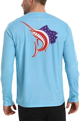 Camisas de pesca de LRD para homens de manga longa UPF 50 Sun Protection Performance camisa