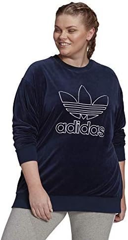 Adidas Originals Velor Trefoil Crew Sweatshirt