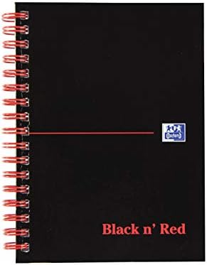 Black N Red Book Wirebound 90gsm governou e perfurou 140 páginas A4 REF B79019 [pacote de 5] A6