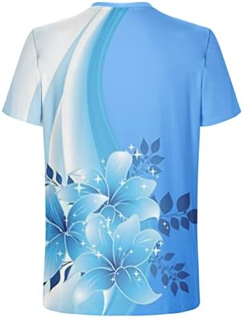Camiseta casual masculino gráfico de verão camisetas de manga curta redonda de pescoço regular camiseta de camiseta