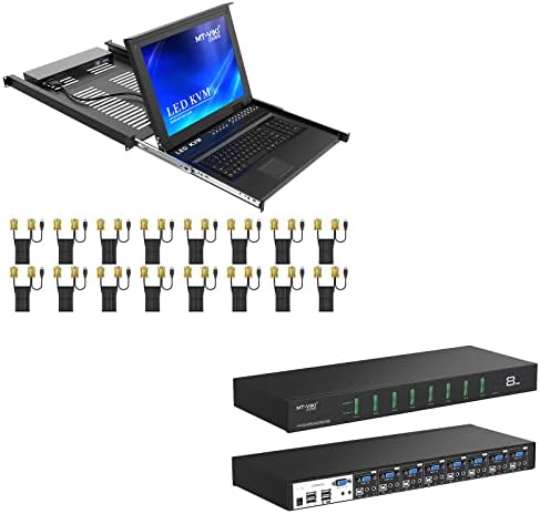 MT-VIKI 16 PORT LCD KVM SWITCH + 8 PORTA DAISY CHAIN ​​KVM SWITCH