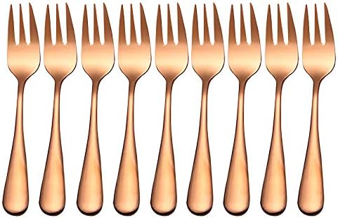 Aço 8pc Forks de aço inoxidável Forks coloridos para sobremesas de frutas de bolo de cozinha ， Dining & Bar Bakeware Organizer
