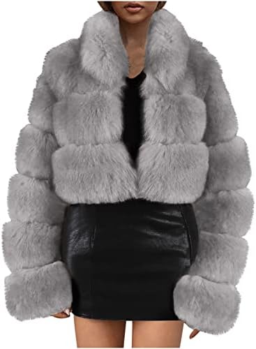 Jaquetas confusas para mulheres quentes de inverno de inverno Shaggy Shaggy Shagg