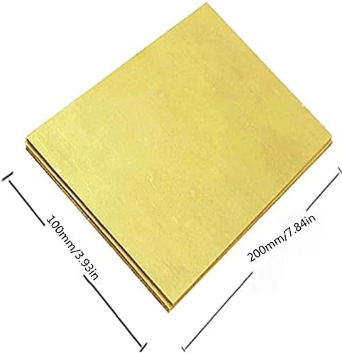 Folha de latão de latão Zhengyyuu metais de percisão Matérias -primas 4x100x200mm placa de cobre de placa de bronze placa de papel
