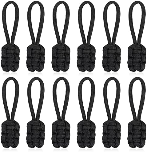 12 PCS Zipper Puxa a substituição da guia, zíper de nylon slider aba de tração universal kit de reparo universal zíper Extener Extener