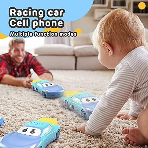 Baby Toy para menino de um ano de menino carros telefônicos Early Education Aprendendo bebê Musical Car Toys Telefone com Star Light and Sound Toy Star Projector Music Gifts Para crianças meninas de 3 anos