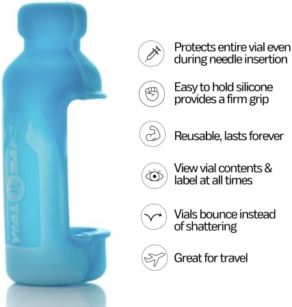 Frasco de frasco de protetor de garrafa de insulina segura para diabetes, nunca corre o risco de quebrar seu frasco