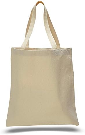 Casa de algodão pesado com preços promocionais Compras em branco Tote Bag Art Craft