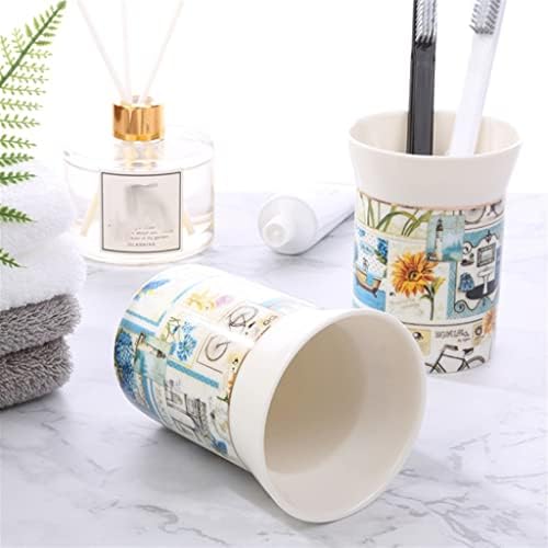 Sslfqnd Zhonghaifeng Bathroom Bathroom Cerâmica Banheiro de Cerâmica Conjunto de Vida Bocal Cupo da Espinha de Copo