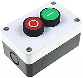 Scruby 22mm 2 orifício caixa de botão Redefinir o botão de botão impermeável de botão de água plana caixa da caixa de controle
