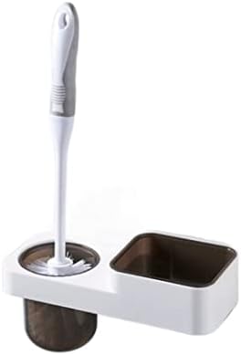 Escova de vaso sanitário para escovas de vaso sanitário do banheiro para banheiro com escova de vaso sanitária de armazenamento pincel de suporte de parede de parede sem perfurar pincéis de limpeza de banheiros